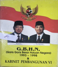 Image of G.B.H.N: Garis garis besar haluan negeri 1993-1998