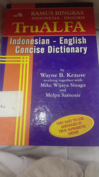 Image of Kamus Ringkas Indonesia - English TruALFA