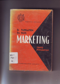 Image of MARKETING : SUATU PENGANTAR