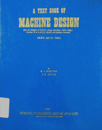 Image of A text book of machine design
