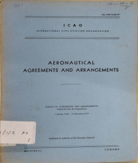 Image of Aeronautical agreements and arrangements