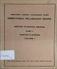 Image of Airport planning manual: Vol.I (Part I)