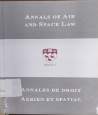 Image of Annals of air and space law: Vol. xiii
