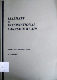 Image of Liability in International Carriage By Air
