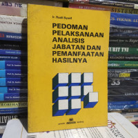 Image of Pedoman pelaksanaan analisis jabatan dan pemanfaatan hasilnya