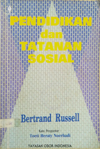 Image of Pendidikan dan tatanan sosial