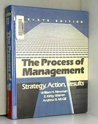 Image of The Process of Management : Strategy, Action, Results
