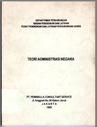 Image of Teori Administrasi Negara