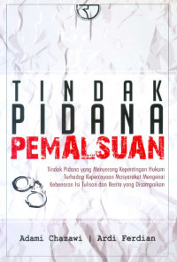 Image of Tindak Pidana Pemalsuan